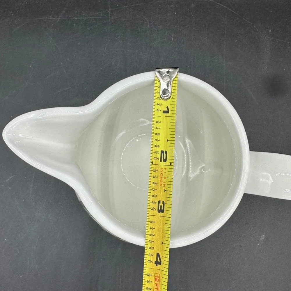 Vintage Portmeirion Pomona Gravy Boat Creamer Pitcher Princess Orange Pear Large - Picture 8 of 9